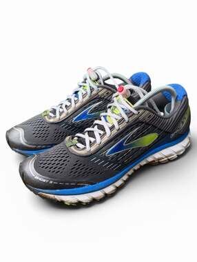 Brooks Ghost 9 Men's Running Shoes Anthracite/Electric Blue/Lime